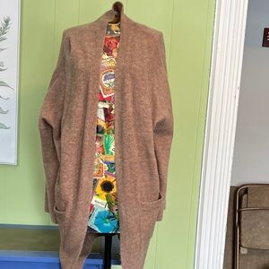 Elegant Tan Women's Cardigan